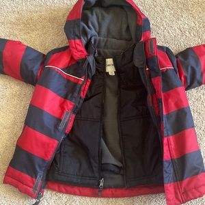 3 in 1 Cherokee size 4T Jacket. Red, black, and grey.